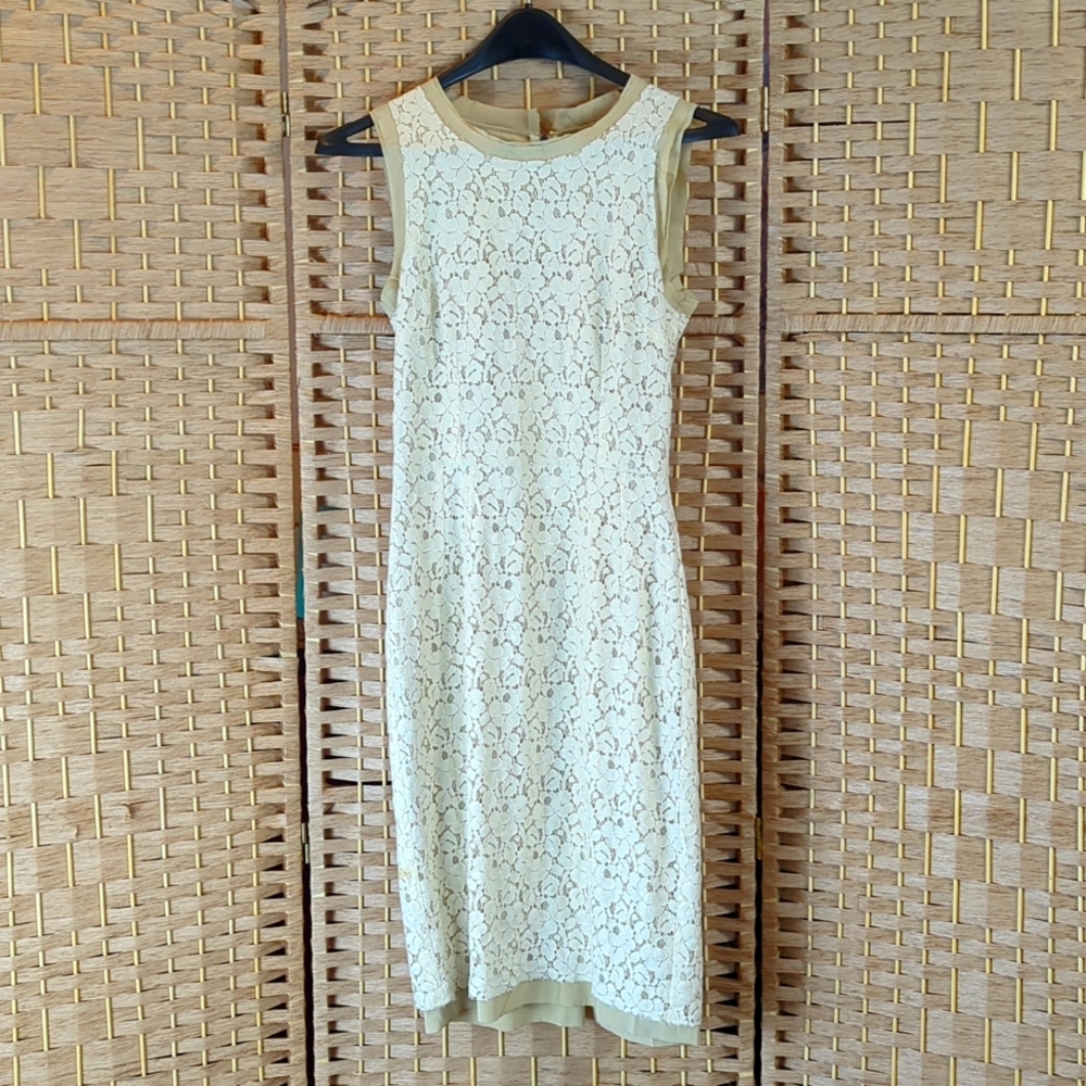 Dolce & Gabbana Silk and Lace Dress Size 38